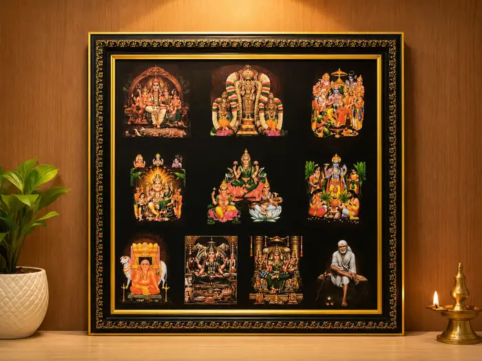 Temple collection devotional photo frame